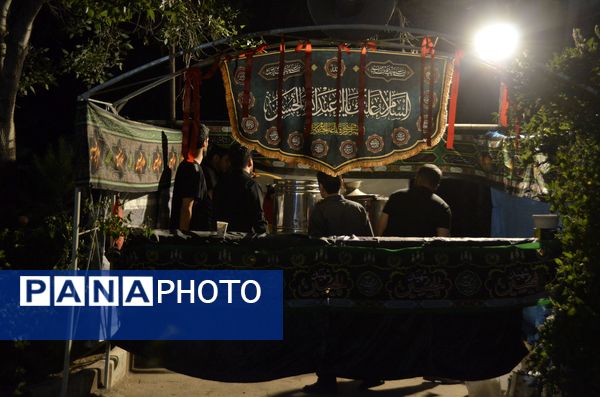 مراسم عزاداری هیئت فرهنگیان در نیشابور 