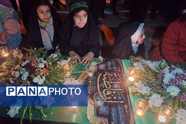 مراسم تشییع نمادین تابوت حضرت زهرا (س)در خیابان قناعت پیشه شیراز