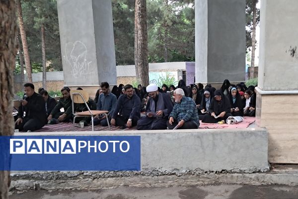 مراسم شهادت امام محمد باقر (ع) درکنار شهدای گمنام پارک وحدت آشخانه