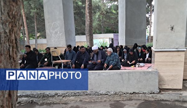 مراسم شهادت امام محمد باقر (ع) درکنار شهدای گمنام پارک وحدت آشخانه