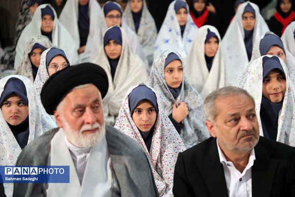 مراسم اقامه نماز جماعت اولین روز بازگشایی مدارس