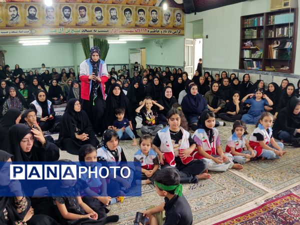 دبستان آوای مهر قائمشهر میزبان عزاداران حسینی شد