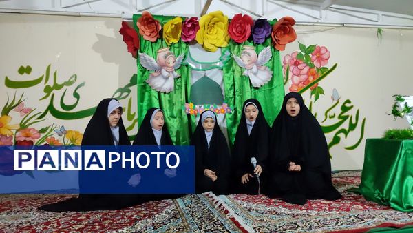 جشن عید مبعث در دبستان شاهد حاج تقی آقا بزرگ مشهد