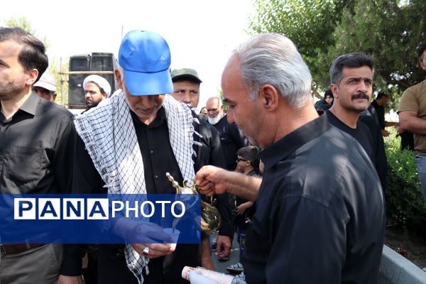پیاده‌روی جاماندگان اربعین در شهرستان لنجان 