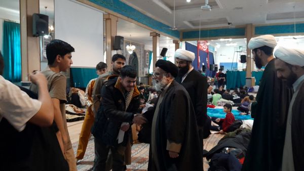 بازدید مسئولین شهرستان از اعتکاف دانش‌آموزی 