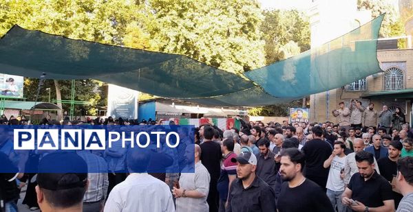 تشییع پیکر شهدای حمله رژیم اشغالگر صهیونیستی به ایران