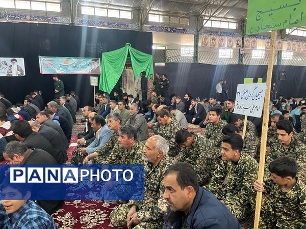 حضور پرشور دانش‌آموزان مدارس خاتم در رزمایش اقتدار بسیجیان