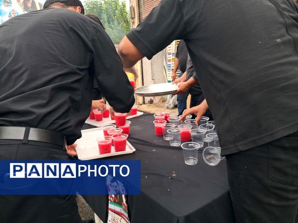 پیاده‌روی جاماندگان اربعین در قائمشهر 
