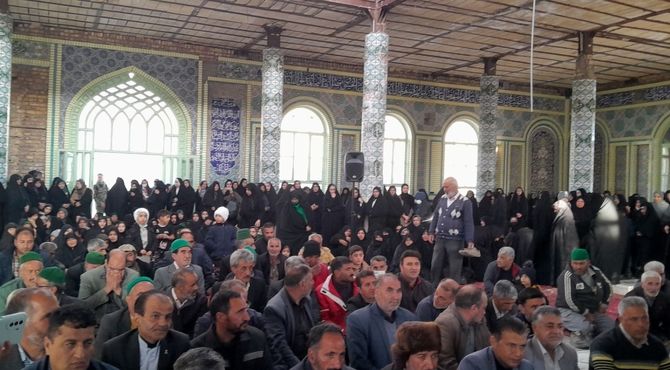 مراسم استقبال از شهید گمنام  در شهر بار 