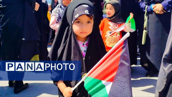 حضور پرشور کودکان و نوجوانان در راهپیمایی روز قدس لنده