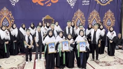 اولین اجرای گروه سرود سراج المنیر خبرگزاری پانای میبد