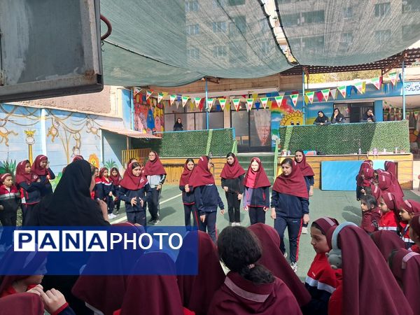 اجرای برنامه‌های ورزشی دبستان ارمغان هستی ناحیه 3 کرج در هفته تربیت‌بدنی 