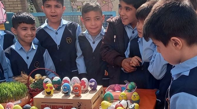 جشنواره نوروز رنگارنگ در دبستان شهید سلیمی کهریزک