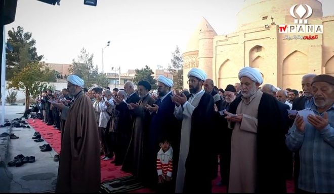 اقامه نماز باران در شهرستان دامغان 