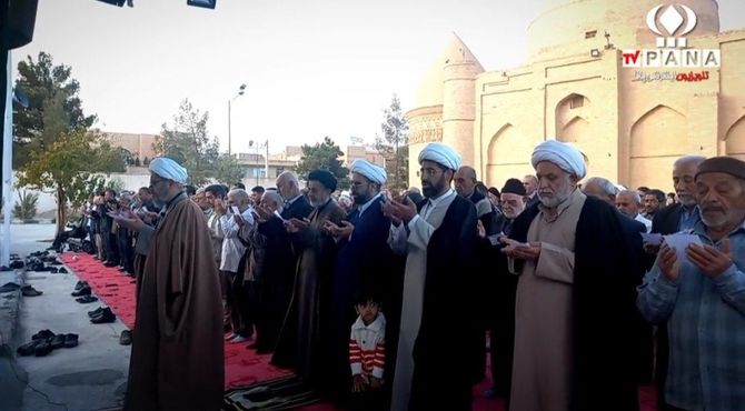 اقامه نماز باران در شهرستان دامغان 