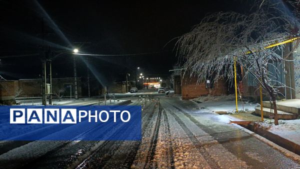 بارش برف و باران در بروجن