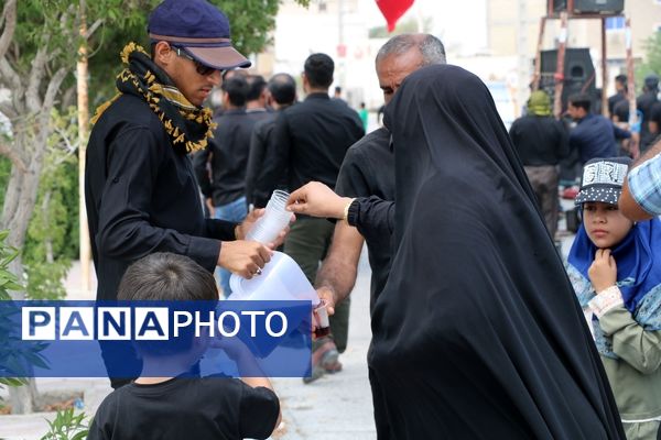 مراسم عزاداری ظهر عاشورا در شهرستان بندرخمیر