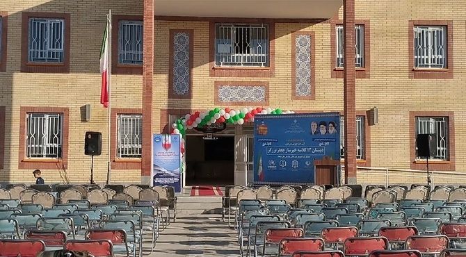 آیین افتتاح و بهره‌برداری دبستان ۱۲ کلاسه خیرساز جعفر برزگر