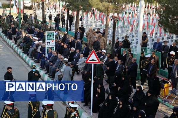 آیین استقبال از پیکرهای مطهر شهدای گمنام در بهشت معصومه(س)