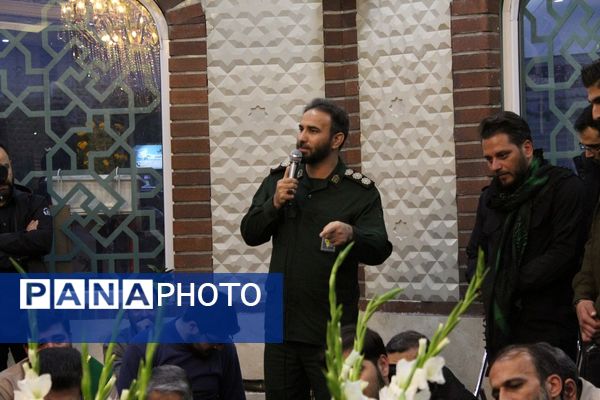 مراسم میزبانی شهدای گمنام دفاع مقدس در البرز