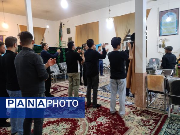 مراسم عزاداری شب عاشورای حسینی در مسجد محمد رسول (ص) حسین آباد شیروان
