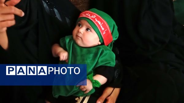 سربازان کوچک امام زمان در همایش شیرخوارگان حسینی شهرستان بن