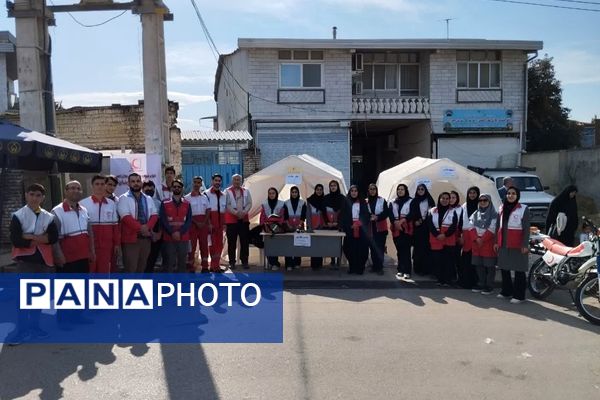 مراسم راهپیمایی ۱۳ آبان در شهرستان میاندورود