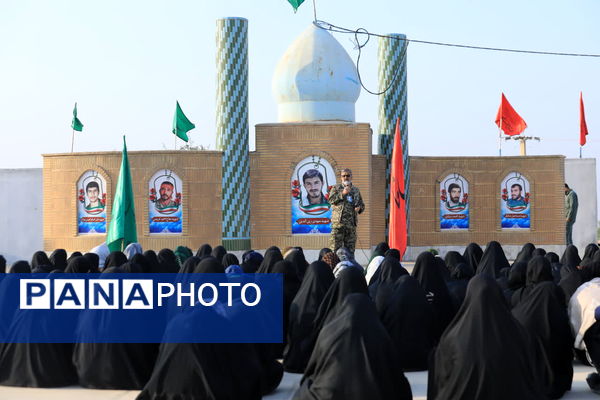 حال و هوای دختران هنرستانی قم در بازدید از یادمان‌های عملیاتی جنوب کشور