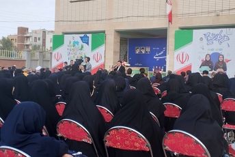 آیین نواختن زنگ آغاز سال تحصیلی در سمنان