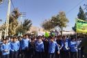 راهپیمایی ۱۳ آبان در لردگان با حضور پرشور دانش‌آموزان برگزار شد 