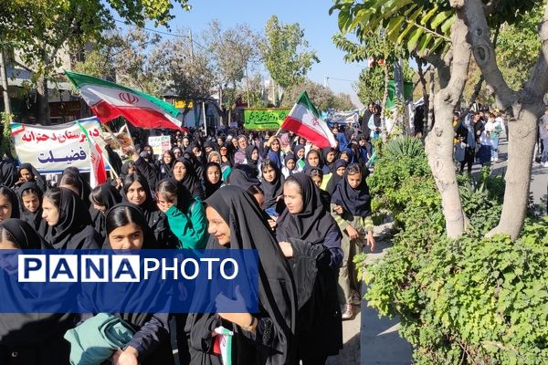 برپایی راهپیمایی باشکوه ۱۳ آبان در شهرستان شیروان