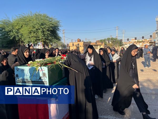 مراسم استقبال و تشییع پیکر پاک شهید گمنام در شهرستان دهلران 