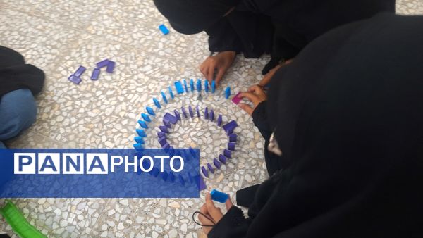 برگزاری مسابقه چالشی دومینو دانش‌آموزان دختر شهرستان لنده