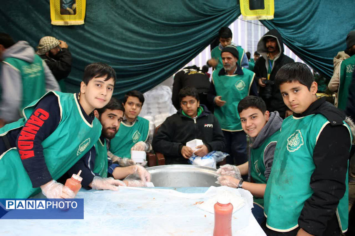 جلوه های حضور خادمان نوجوان در شادپیمایی مسجد جمکران