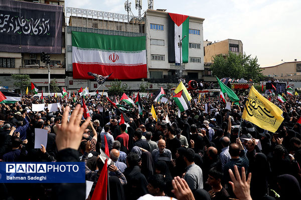 مراسم تشییع شهید اسماعیل هنیه در تهران
