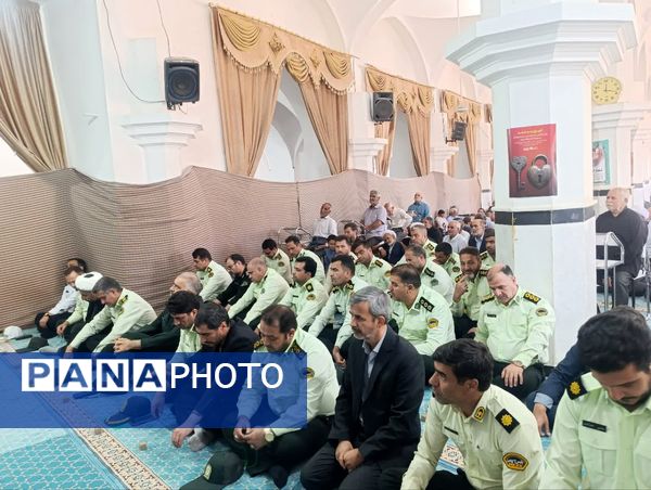 برگزاری نماز عبادی سیاسی جمعه همزمان با شروع هفته انتظامی در شهرستان خلیل اباد 