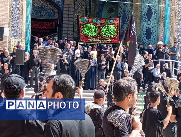 اقامه عزا و نوحه خوانی در صحن آستان مقدس حضرت سلطانعلی(ع) 