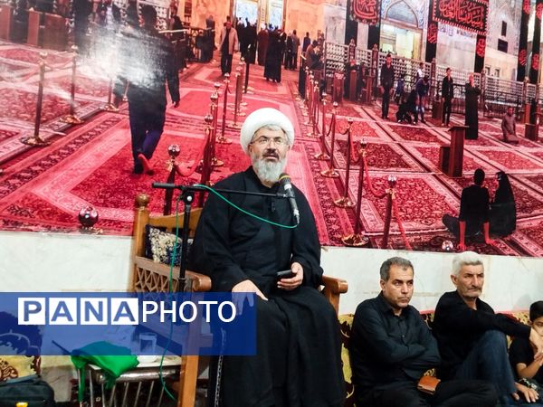 حضور پرشور مسئولان کاشمر در مراسم عزاداری شب سوم محرم روستای قلعه بالا
