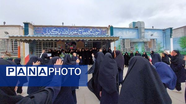 عزاداری مدارس سطح شهرستان خلیل‌آباد به‌مناسبت شهادت شهید سید حسن نصرالله