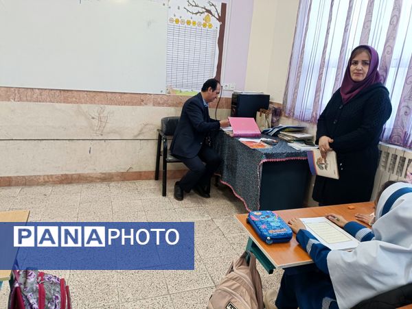 بازدید و ارزیابی مسئولان آموزش پرورش از دبستان زنده  یاد امینی پور