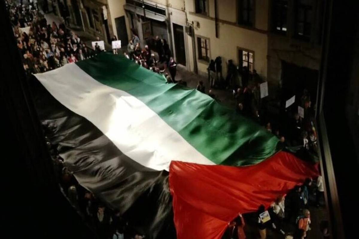 تظاهرات هزاران ایتالیایی در حمایت از فلسطین