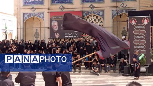 مراسم عزاداری عاشورای حسینی با حضور پرشور مردم و هیات‌های مذهبی شهرستان کاشمر 