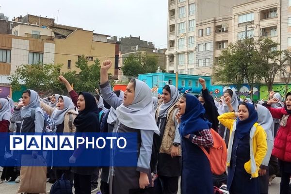 صبحگاهی با یاد شهید مقاومت در دبستان شهید رجبی ناحیه ۶ مشهد