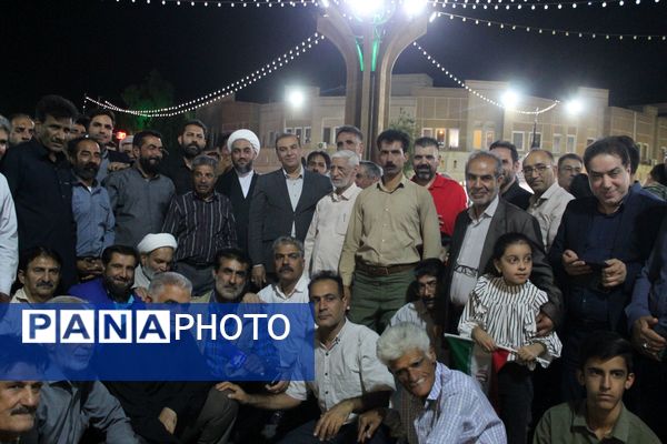 تجمع حماسی مردم بم در حمایت از اقتدار نیروهای مسلح جمهوری اسلامی 