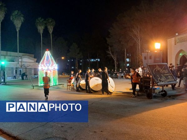 مراسم عزاداری شب عاشورا در پایگاه هوایی شهید دوران شیراز