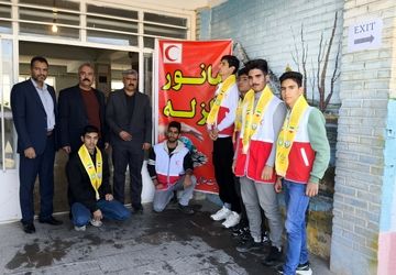 مانور سراسری زلزله در هنرستان کار و دانش رهبری