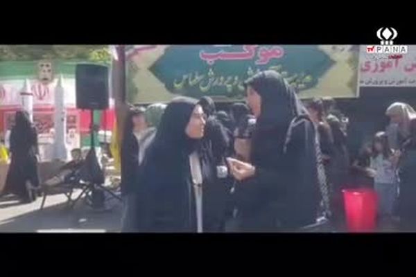  راهپیمایی جاماندگان اربعین در شهرستان سلماس