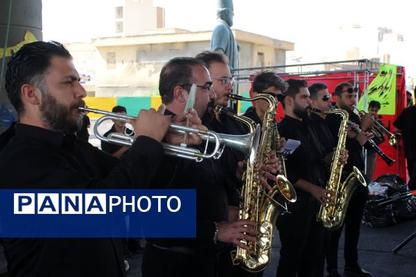 راهپیمایی دلدادگان حسینی در شهرستان سمنان
