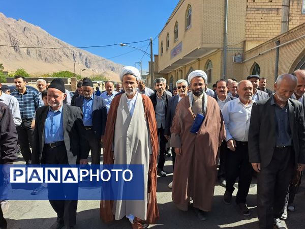 راهپیمایی بشارت نصر در شهر و بخش گندمان 