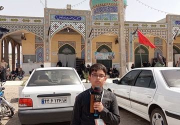دسته عزاداری اهالی شهر جعفریه قم در سالروز شهادت امام جعفر صادق(ع)